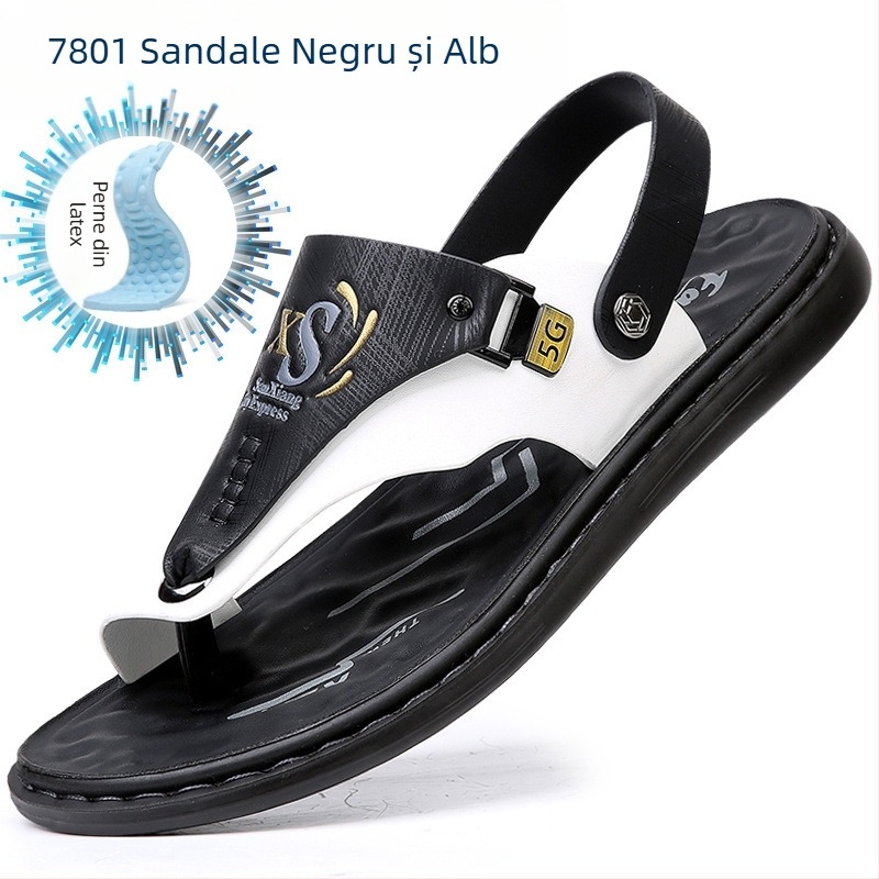 Sandale pentru bărbați, vară, talpă moale, antiderapantă, pantofi de plajă, 2023, noi, flip-flops, sandale casual, uz exterior