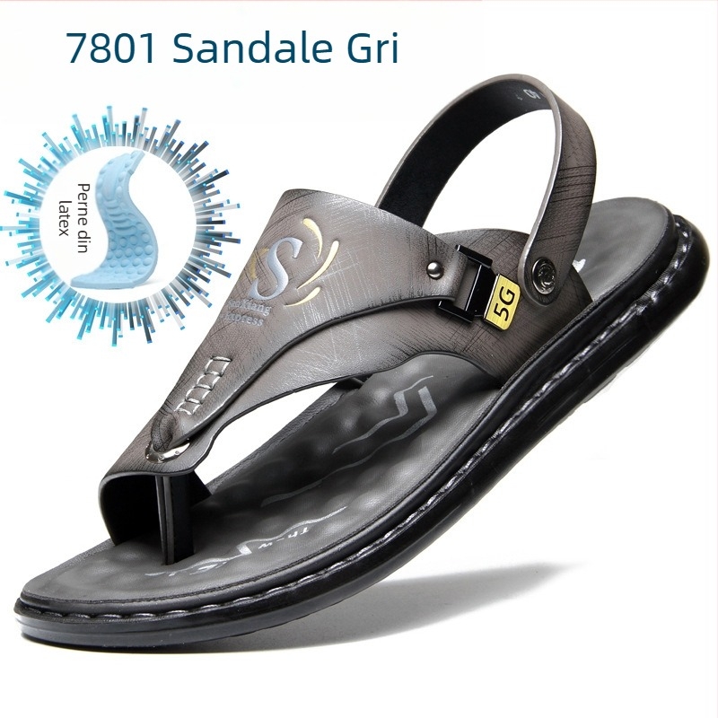 Sandale pentru bărbați, vară, talpă moale, antiderapantă, pantofi de plajă, 2023, noi, flip-flops, sandale casual, uz exterior