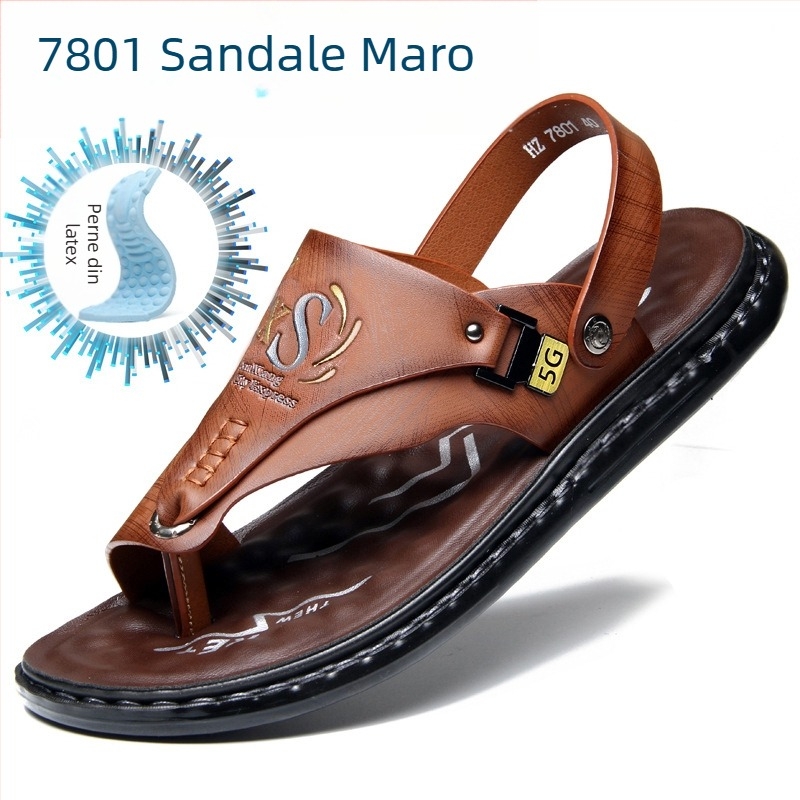 Sandale pentru bărbați, vară, talpă moale, antiderapantă, pantofi de plajă, 2023, noi, flip-flops, sandale casual, uz exterior