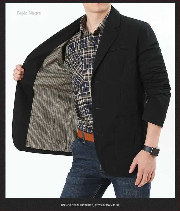 Costum casual pentru bărbați, de toamnă și de iarnă, de comerț electronic transfrontalier, de marcă, costum casual, de mărime mare, costum mic, jachetă, jachetă 817