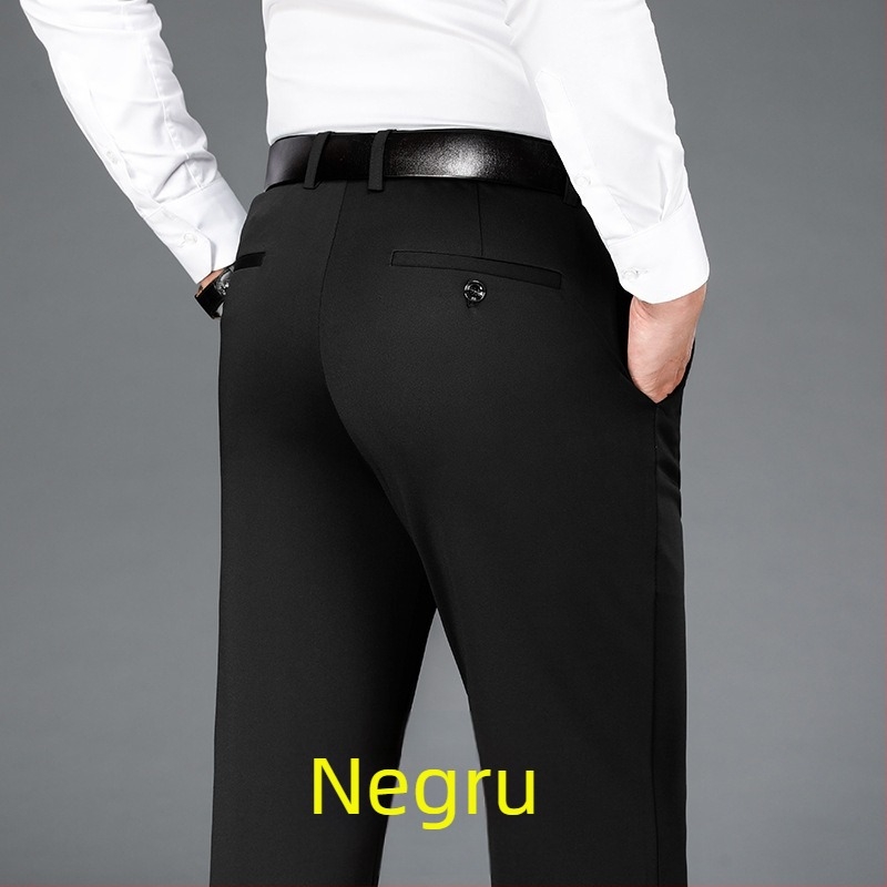 Pantaloni sport pentru bărbați, elastici cu patru fețe, de dimensiuni mari, pentru bărbați, casual, drepți, largi, plus pantaloni groși pentru bărbați, toamna și iarna, pantaloni groși de afaceri