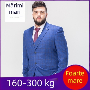 Costum de afaceri casual pentru bărbați, stil coreean, stil gras, stil vrac, de dimensiuni mari, vrac, toamnă și iarnă