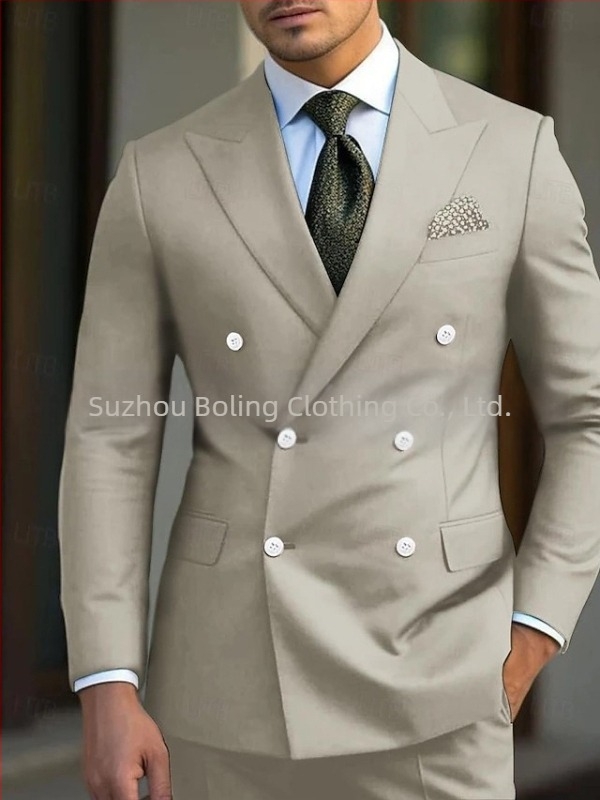 Costum nou Amazon pentru bărbați, costum casual de afaceri, costum pentru bărbați, rochie din două piese, costum de bal pentru cină