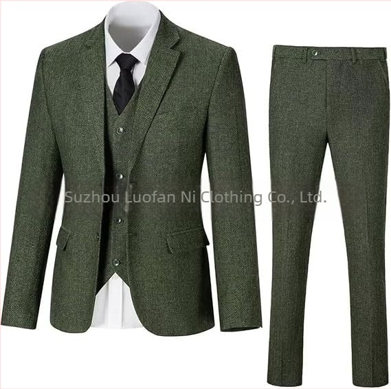 Costum de mireasă Amazon pentru bărbați, model herringbone, slim fit, din trei piese, cadou de nuntă pentru bărbați, pentru serviciu și timp liber