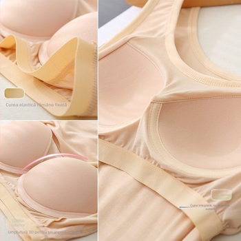 Adăugați grăsime pentru a crește dimensiunea grăsimii mm200 kg cu o frumoasă vestă de condole pentru spate, din modal pentru femei, cu suport integrat pentru piept