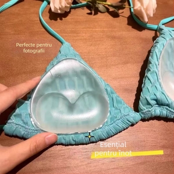 1 buc silicon piept tampoane inserție transparentă îngroșată invizibilă triunghi piept tampoane silicon fals piept tampoane sutien inserție lenjerie intimă tampoane