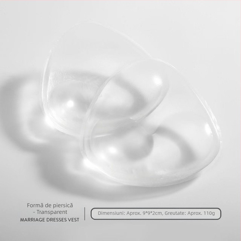 1 buc silicon piept tampoane inserție transparentă îngroșată invizibilă triunghi piept tampoane silicon fals piept tampoane sutien inserție lenjerie intimă tampoane