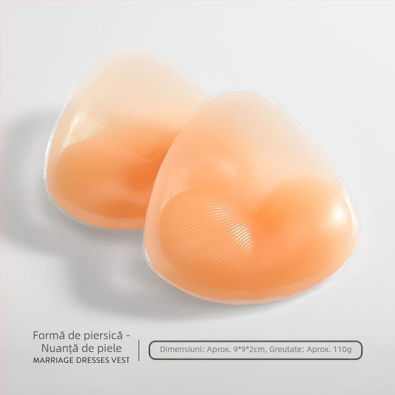 1 buc silicon piept tampoane inserție transparentă îngroșată invizibilă triunghi piept tampoane silicon fals piept tampoane sutien inserție lenjerie intimă tampoane