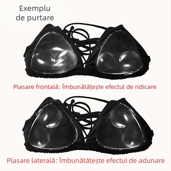 Costume de baie bikini silicon piept pad inserție îngroșată push-up piept-revelație mare înot piept mic sling femei vestă lenjerie intimă pad