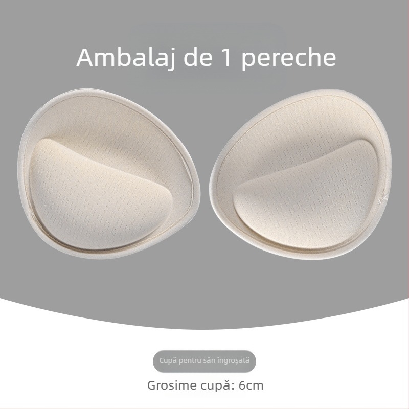 Vestă sport pentru femei, cupă split, universală, din latex, mărită, pentru piept, tampoane, extra groase, fără sudură, lenjerie intimă