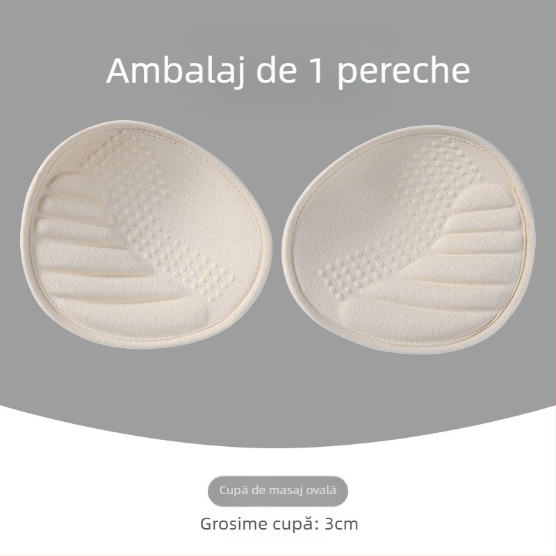 Vestă sport pentru femei, cupă split, universală, din latex, mărită, pentru piept, tampoane, extra groase, fără sudură, lenjerie intimă