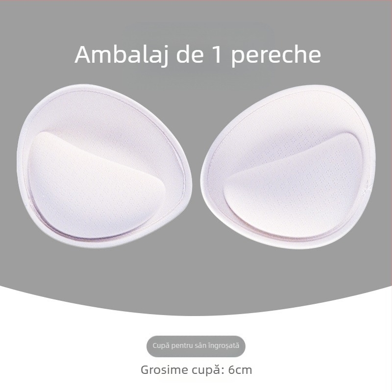 Vestă sport pentru femei, cupă split, universală, din latex, mărită, pentru piept, tampoane, extra groase, fără sudură, lenjerie intimă