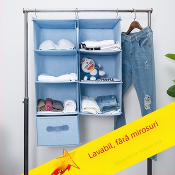 Lenjerie dublă cârlig agățat dulap depozitare geantă agățată cu sertar dulap multistrat agățat organizator geantă de depozitare