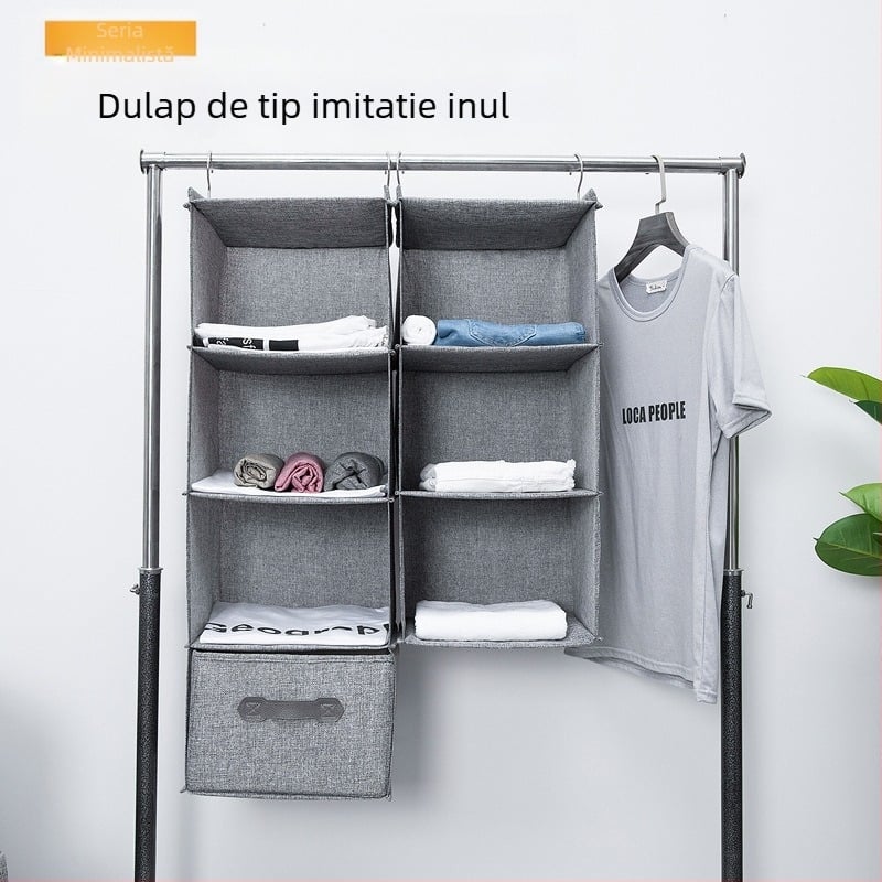 Lenjerie dublă cârlig agățat dulap depozitare geantă agățată cu sertar dulap multistrat agățat organizator geantă de depozitare
