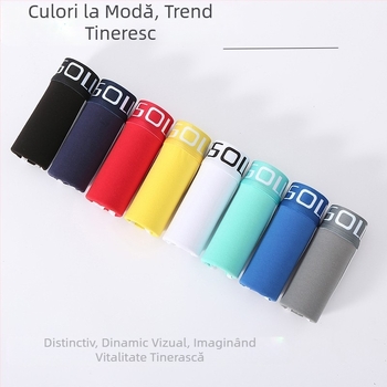 Lenjerie intimă personalizată pentru bărbați, boxer din bumbac, sport, respirabil, antibacterian, talie medie, nou, lejer, la modă, stil de toamnă și iarnă pentru studenți