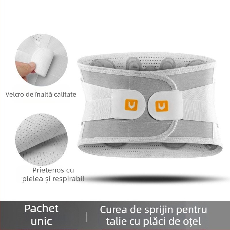 Centură sport pentru bărbați și femei, centură abdominală respirabilă pentru fitness, hernie de disc lombară, întindere, suport pentru talie, suport lombar
