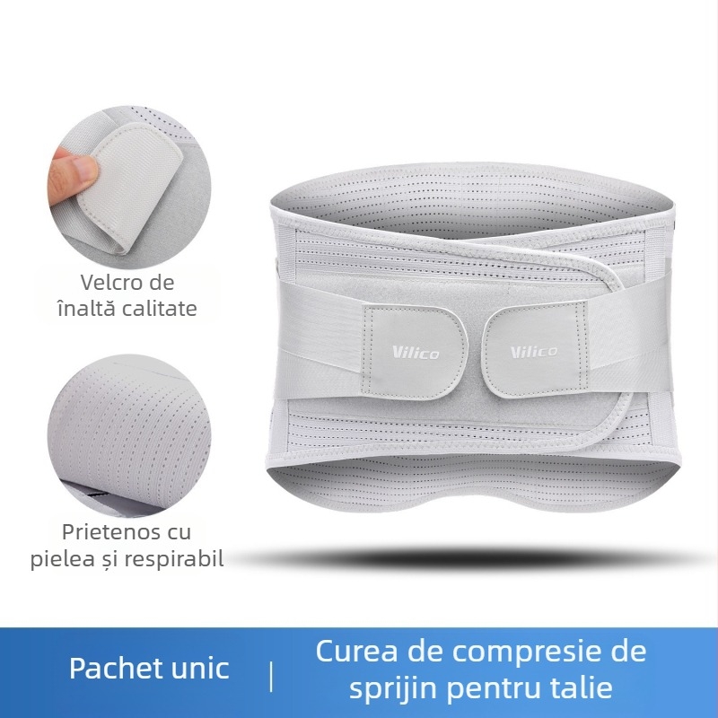 Centură sport pentru bărbați și femei, centură abdominală respirabilă pentru fitness, hernie de disc lombară, întindere, suport pentru talie, suport lombar