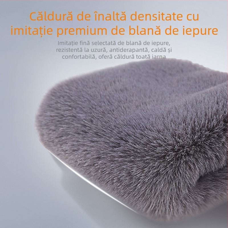 Genunchiere calde de toamnă și de iarnă, imitație de păr de iepure, genunchiere căptușite cu fleece, picioare vechi și reci, aer condiționat rece, genunchiere sport îngroșate