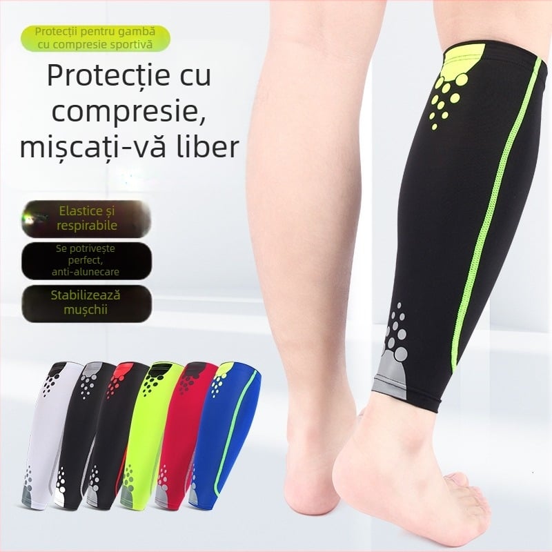 Șosete de protecție pentru gambe sport pentru bărbați și femei, baschet în aer liber, fotbal, alergare, protecție pentru picioare, respirabil, cald, genunchi protector