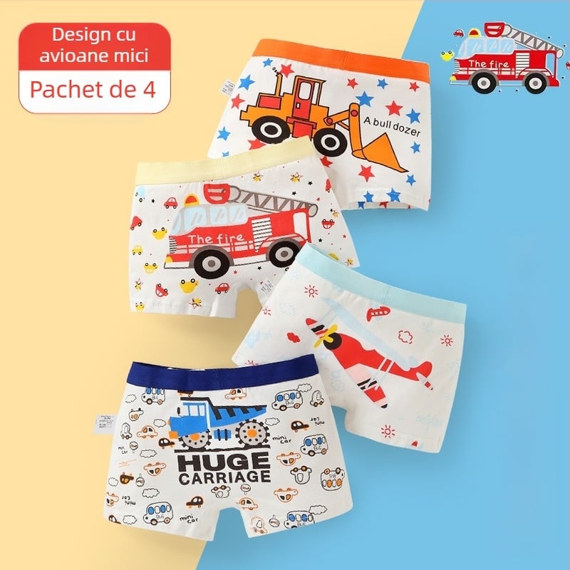 Lenjerie intimă pentru copii, boxeri pentru bebeluși, pantaloni scurți din bumbac pieptănat, antibacterieni și respirabili, pentru băieți și fete, boxeri pentru copii de talie medie și mare