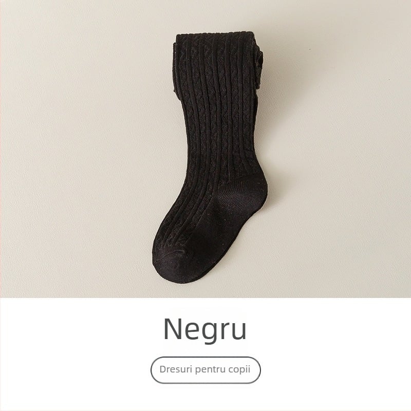 Colanți pentru bebeluși Zhuji en-gros, stil de primăvară și toamnă, pantaloni integrați pentru îmbrăcăminte de exterior, colanți pentru copii din bumbac cu fibre lungi, pantaloni cu picior pentru bebeluși pentru fete