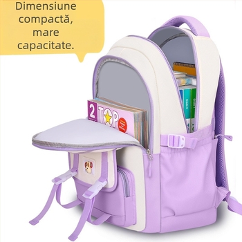 Ghiozdane școlare pentru fete, pentru școala primară, 2024, pentru liceu și gimnaziu, cu protecție pentru coloana vertebrală, capacitate mare, ușoare