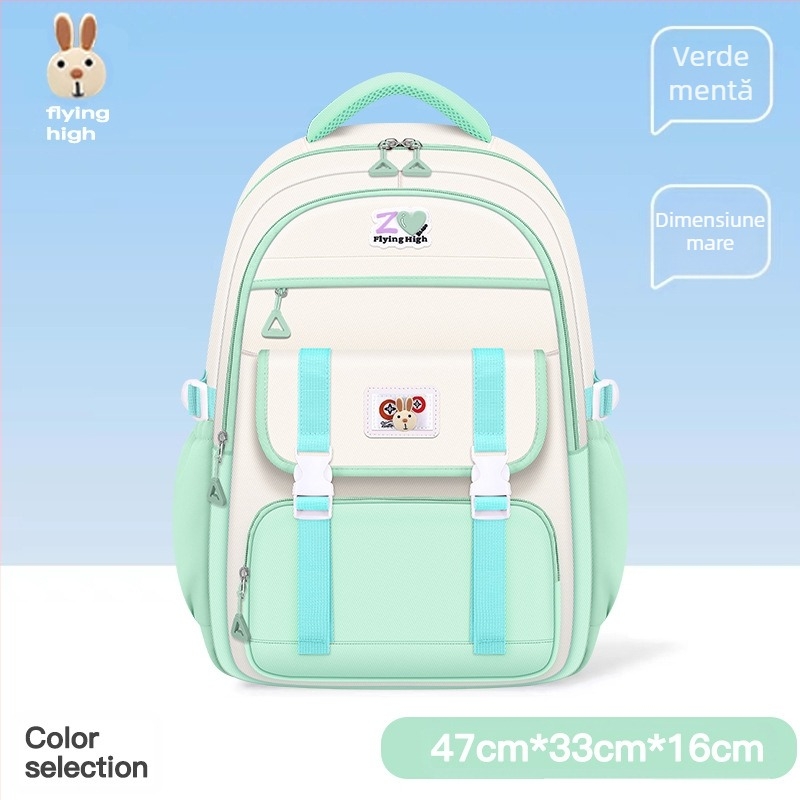 Ghiozdane școlare pentru fete, pentru școala primară, 2024, pentru liceu și gimnaziu, cu protecție pentru coloana vertebrală, capacitate mare, ușoare