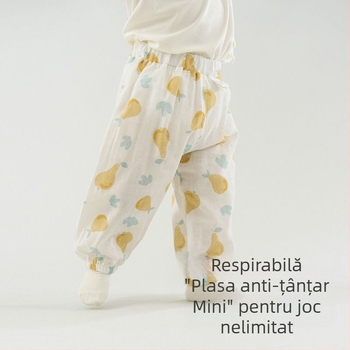 Pantaloni anti-țânțari pentru copii, clasa a, bumbac pur, vară, pantaloni scurți pentru băieți și fete, pantaloni lejeri subțiri, la modă, potriviți