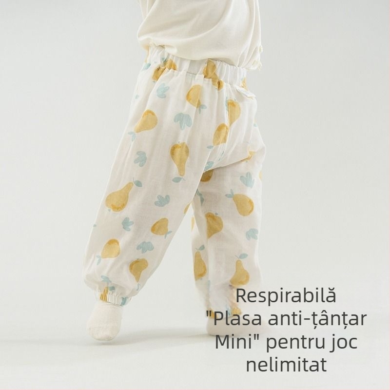 Pantaloni anti-țânțari pentru copii, clasa a, bumbac pur, vară, pantaloni scurți pentru băieți și fete, pantaloni lejeri subțiri, la modă, potriviți