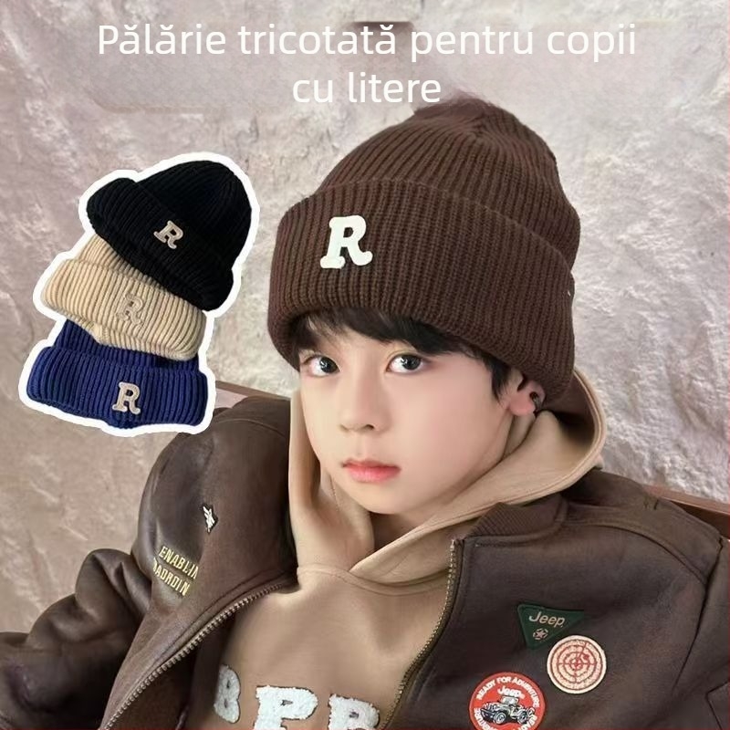 Căciuli calde pentru copii, toamnă și iarnă, noi, pentru băieți și fete, căciuli groase tricotate, căciuli elegante pentru bebeluși, căciuli tricotate de iarnă