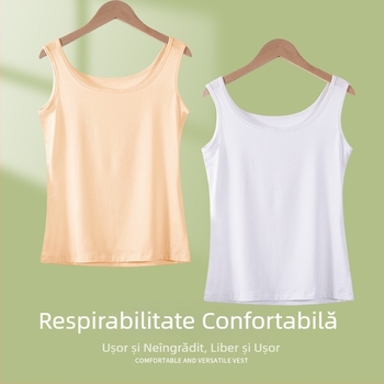 Vestă fără mâneci, fără cusături, din modal, subțire și respirabilă, pentru femei, îmbrăcăminte exterioară, cămașă de damă