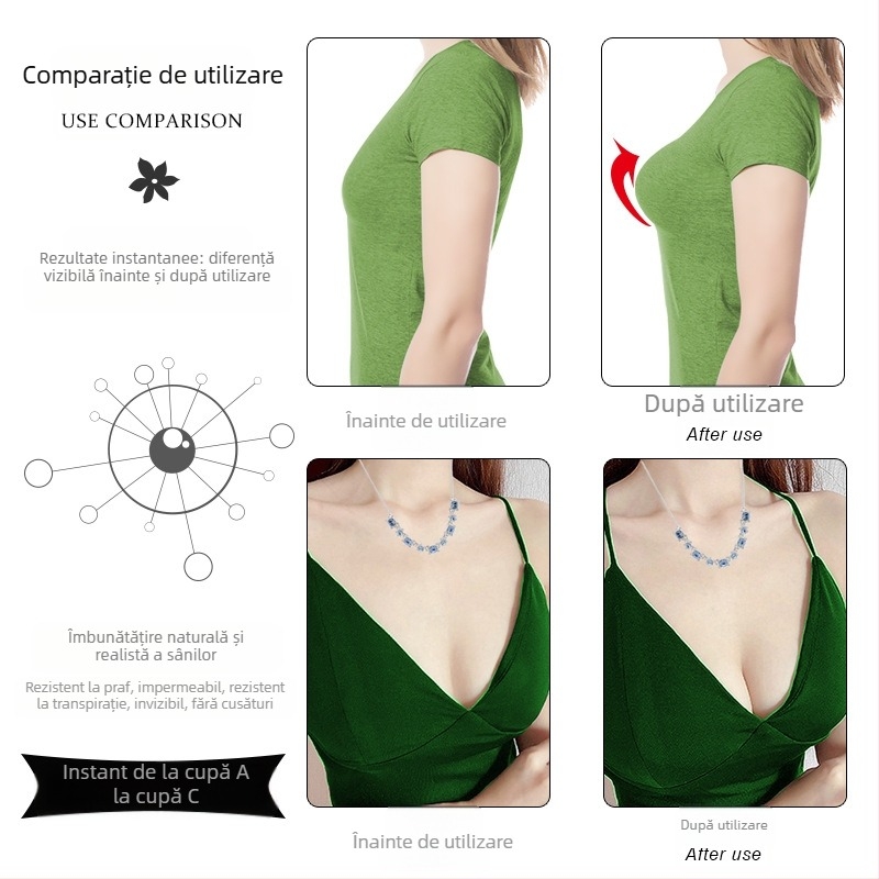 Tampon de sân din silicon mic și drăguț, direct din fabrică, autoadeziv, inserție groasă, invizibil, tampoane de sân din silicon abalon gros