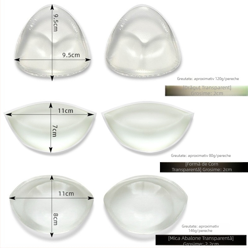 Tampon de sân din silicon mic și drăguț, direct din fabrică, autoadeziv, inserție groasă, invizibil, tampoane de sân din silicon abalon gros