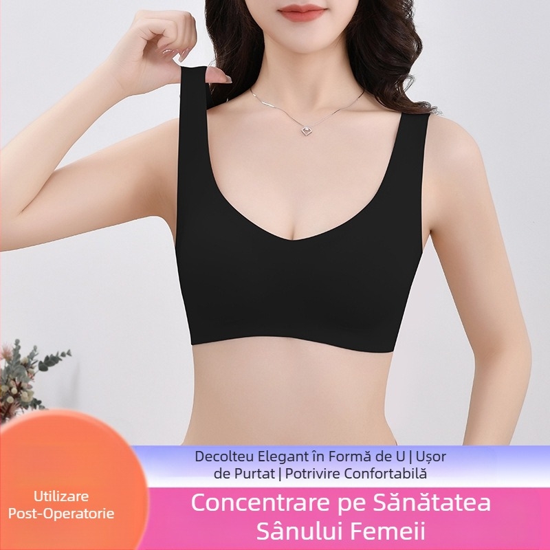 Lenjerie intimă fără urme pentru sâni, sutien postoperator special pentru sâni, ușor, respirabil, tampon fals pentru sâni, lenjerie intimă falsă pentru sâni, en-gros