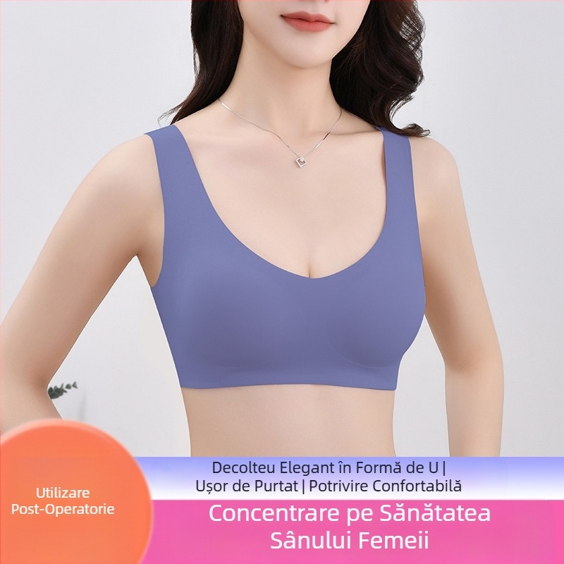 Lenjerie intimă fără urme pentru sâni, sutien postoperator special pentru sâni, ușor, respirabil, tampon fals pentru sâni, lenjerie intimă falsă pentru sâni, en-gros