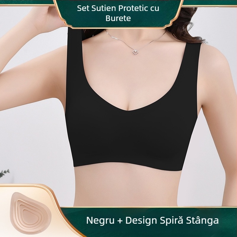 Lenjerie intimă fără urme pentru sâni, sutien postoperator special pentru sâni, ușor, respirabil, tampon fals pentru sâni, lenjerie intimă falsă pentru sâni, en-gros