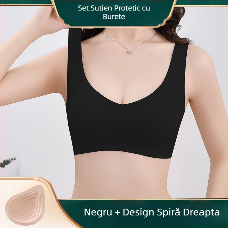 Lenjerie intimă fără urme pentru sâni, sutien postoperator special pentru sâni, ușor, respirabil, tampon fals pentru sâni, lenjerie intimă falsă pentru sâni, en-gros