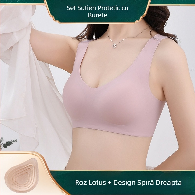 Lenjerie intimă fără urme pentru sâni, sutien postoperator special pentru sâni, ușor, respirabil, tampon fals pentru sâni, lenjerie intimă falsă pentru sâni, en-gros