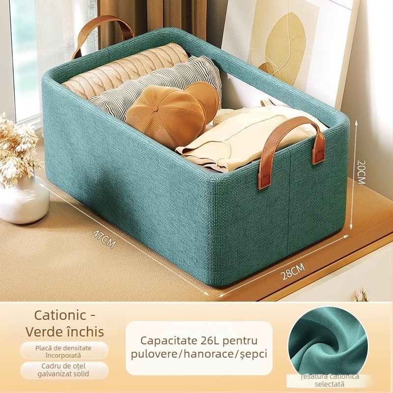 Cutie de depozitare pentru haine, cutie de organizare pentru haine și pantaloni, lavabilă, pentru uz casnic, dulap, depozitare în straturi, cutie de depozitare pentru artefacte, coș