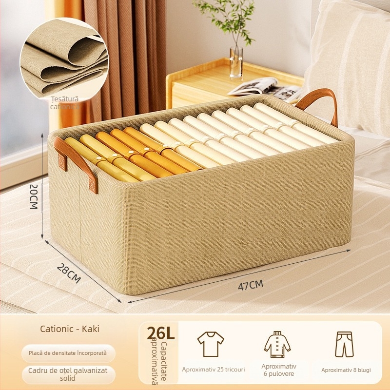 Cutie de depozitare pentru haine, cutie de organizare pentru haine și pantaloni, lavabilă, pentru uz casnic, dulap, depozitare în straturi, cutie de depozitare pentru artefacte, coș