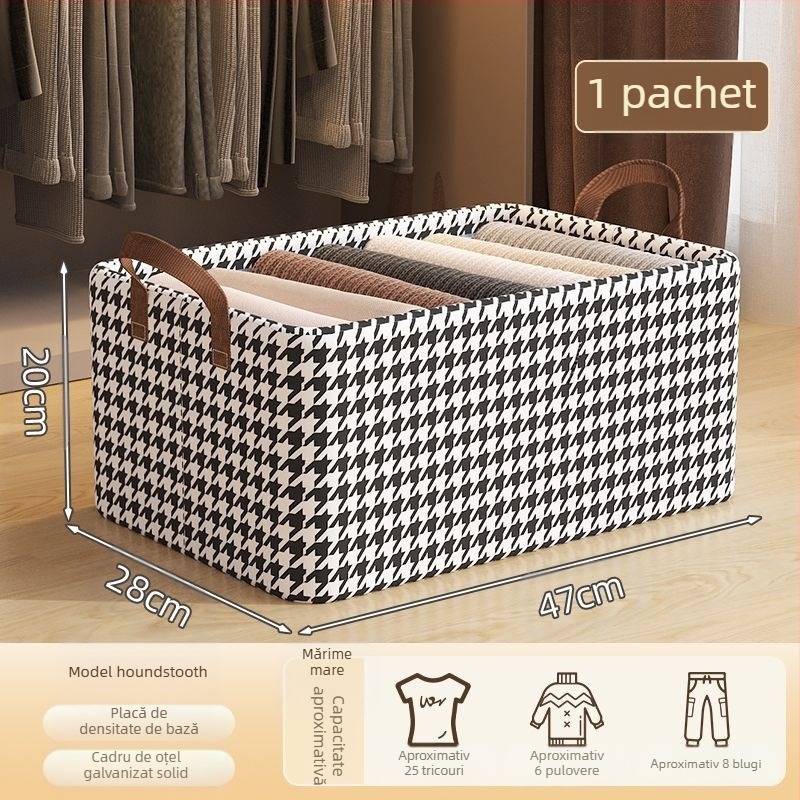 Cutie de depozitare pentru haine, cutie de organizare pentru haine și pantaloni, lavabilă, pentru uz casnic, dulap, depozitare în straturi, cutie de depozitare pentru artefacte, coș