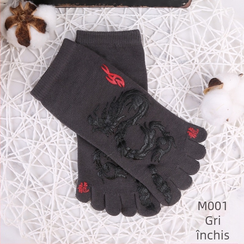 Șosete cu cinci degete pentru bărbați, șosete cu cinci degete din bumbac, comerț exterior pentru bărbați, stil japonez și coreean, șosete pentru bărbați cu vârf scurt