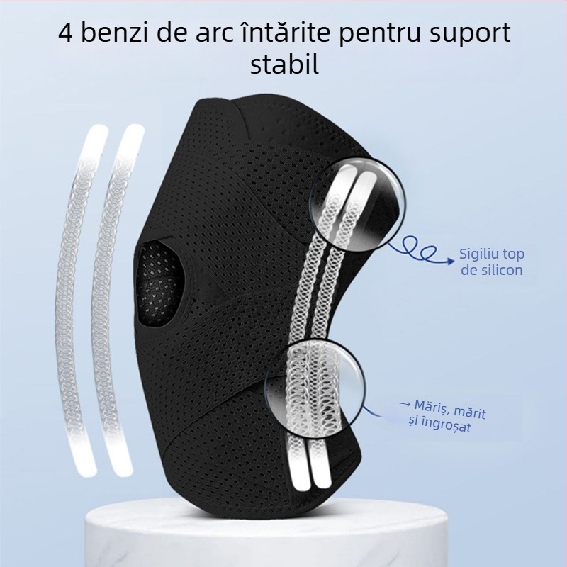 Genunchiera sport japoneză de generația a șasea pentru leziuni la genunchi, menisc și suport rotulian, model subțire pentru protecție în drumeții și alergare