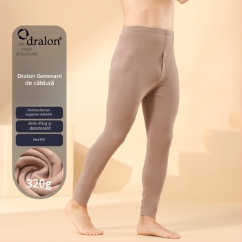 Pantaloni călduroase din catifea naturală pentru bărbați, cu căptușeală din fleece, îngroșați, lungi johns, toamna și iarna, încălziți antibacterieni, colanți antibacterieni pentru bărbați