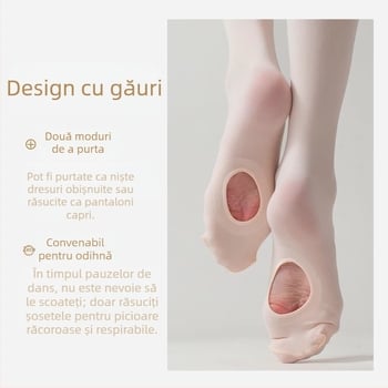 Șosete de dans pentru copii 60D, șosete de vară pentru fete, dresuri, șosete de antrenament, șosete de balet, șosete albe, lot de dresuri