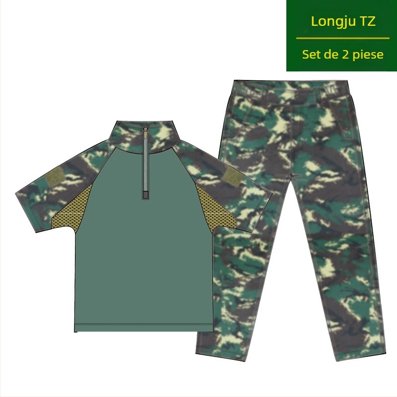 Costum de camuflaj pentru copii, costum tactic de vară pentru bărbați, costum de broască, elevi, grădiniță, tabără de vară, antrenament militar, producători de îmbrăcăminte en-gros