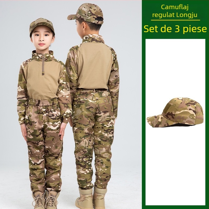 Costum de camuflaj pentru copii, costum tactic de vară pentru bărbați, costum de broască, elevi, grădiniță, tabără de vară, antrenament militar, producători de îmbrăcăminte en-gros
