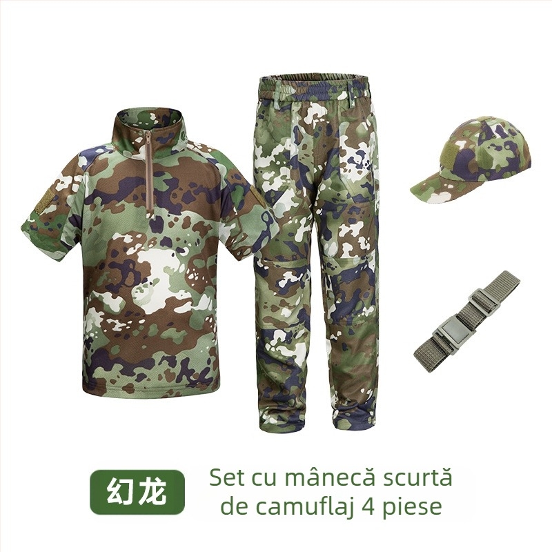 Costum de camuflaj pentru copii, costum tactic de vară pentru bărbați, costum de broască, elevi, grădiniță, tabără de vară, antrenament militar, producători de îmbrăcăminte en-gros