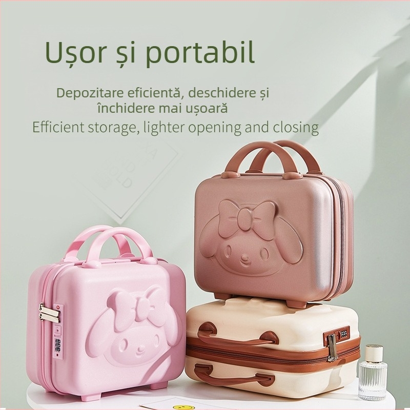 Valiză 14 inch Melody bagaje cutie mică cutie combinată cu lacăt valiză cutie de îmbarcare ușoară