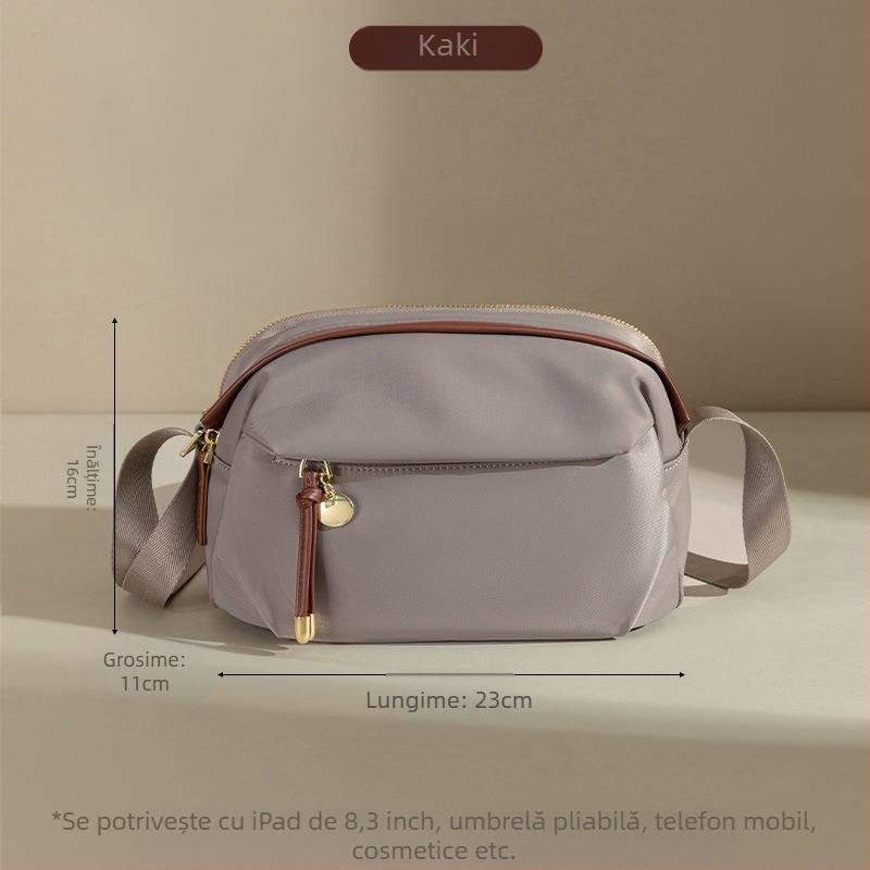 Guangzhou Bags 2025 Noua geantă de pânză la modă crossbody pentru femei, geantă de umăr mică, geantă de vară casual, cea mai ușoară pentru geanta de telefon mobilă de meci